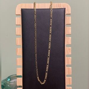 Figaro Chain 18” 18k Gold Filled Stainless Steel